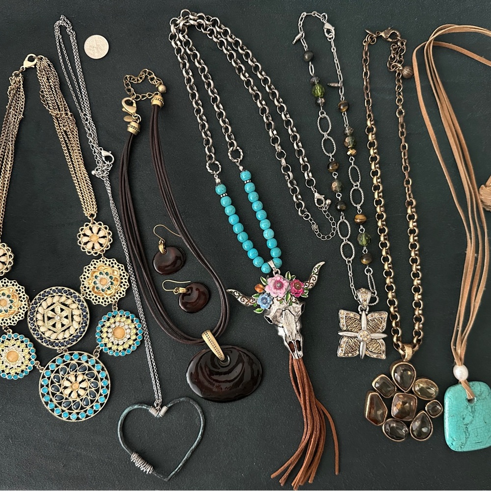 Boho Multicolor Necklace Set